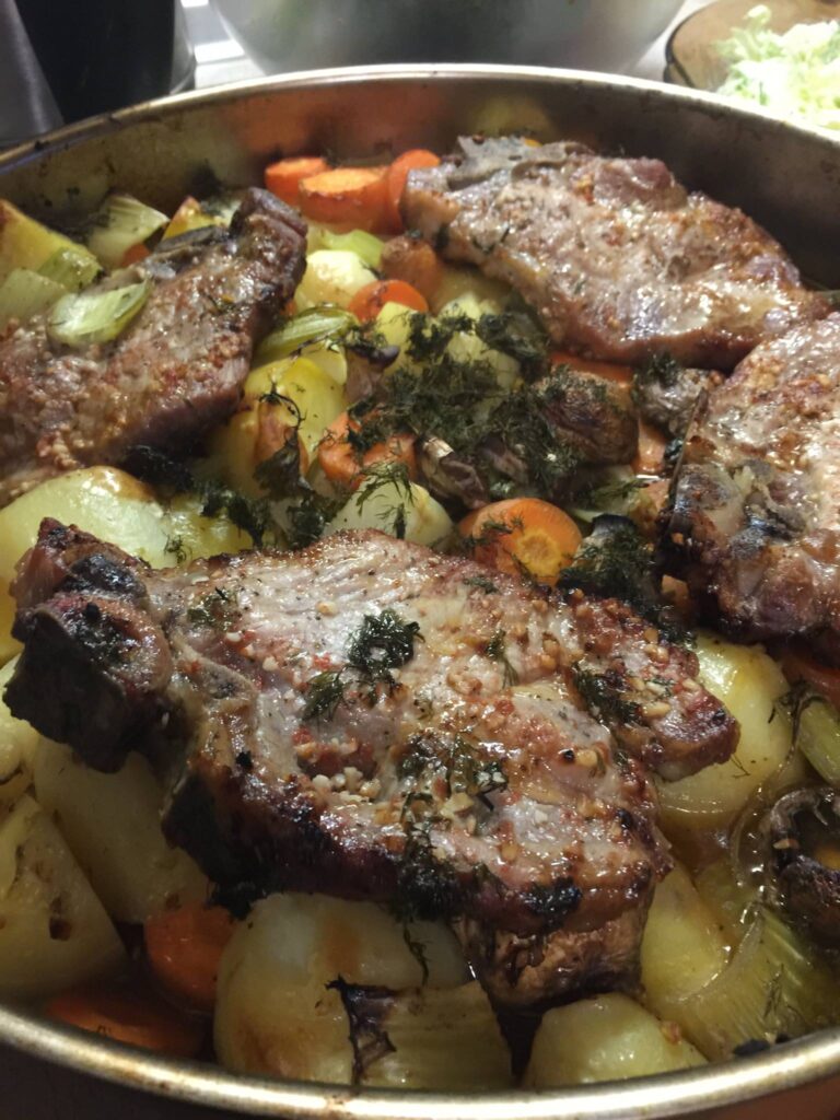 Мариновани свински пържоли с горчица – Ястие на деня