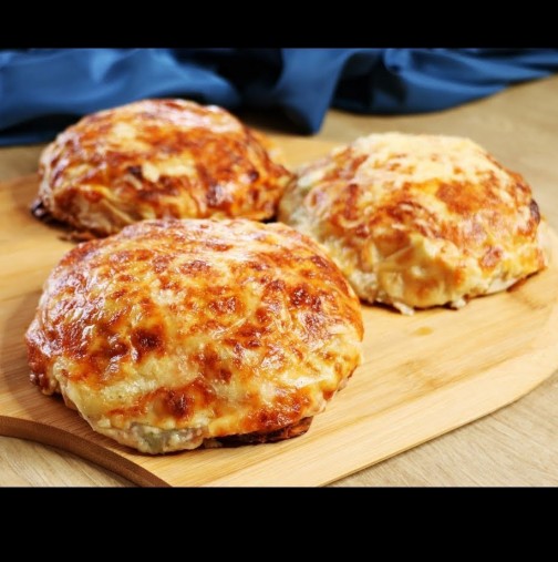 Рецепта за кебап с пилешко, гъби и топено сирене